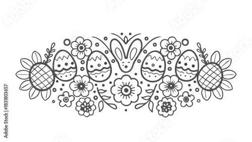 Exquisite flat vector illustration featuring a detailed black animal rendered in a vibrant cmyk color palette with clean lines and modern design elements