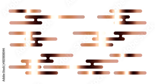 Luxury oriental clouds icon set with lantern for Chinese new year.