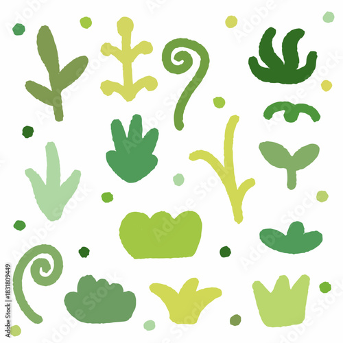 clip art cute watercolor illustration of children hand drawn doodles and sketch, daycare and nursery wallpaper