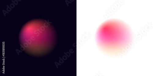 Abstract glowing vortex shapes in vibrant neon colors. Perfect for digital backgrounds and futuristic designs. Vector PNG illustrations ready for use.