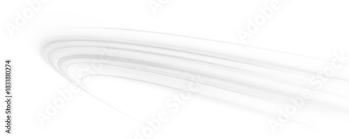 A bright flowing line glides across a clear space, casting soft png sparkles. Its motion feels smooth and continuous. The whole scene creates a calm futuristic atmosphere. Vector illustartion.