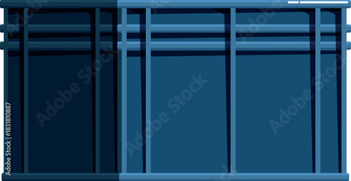 Industrial strength container ensuring safekeeping and efficient organization of goods