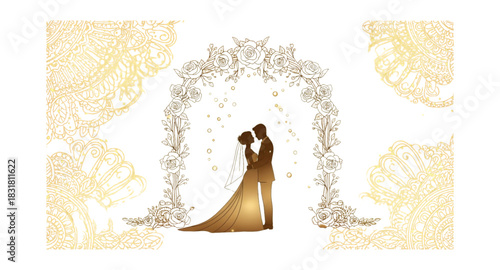 Wedding isolated on white 