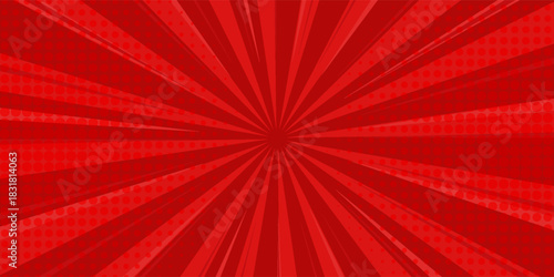 Comic background with red color