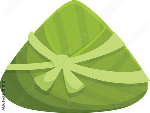 Delicious zongzi, a traditional chinese rice dish wrapped in bamboo leaves, symbolizes the dragon boat festival