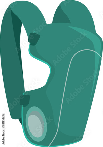 Green ergonomic baby carrier ensuring comfort and safety for carrying infants, perfect for travel and everyday use