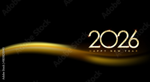 2026 Happy New Year Greeting Card