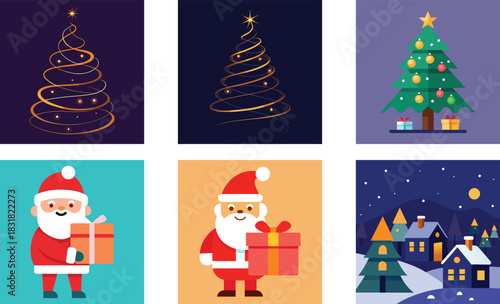 christmas vactor Design Illustrator