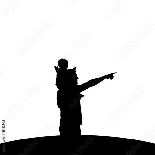 silhouette of a young man
