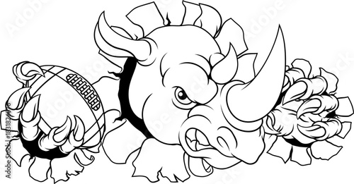 A Rhino Rhinoceros mean tou...