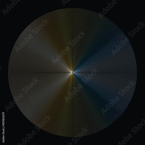 Shiny metallic silver CD disk icon design with a round chrome control button texture for music volume technology