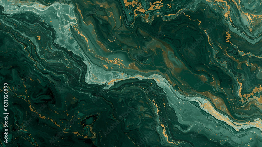 Fototapeta premium Abstract Liquid Marble