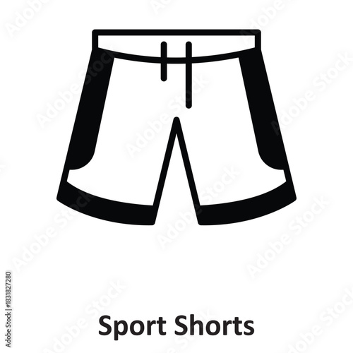 Sport Shorts Vector icon which can easily modify or edit
