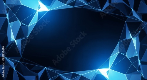 Blue minimalist abstract gradient background