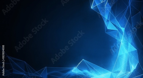 Blue minimalist abstract gradient background