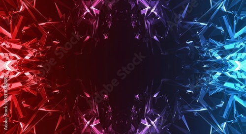 Blue and red minimalist abstract gradient background