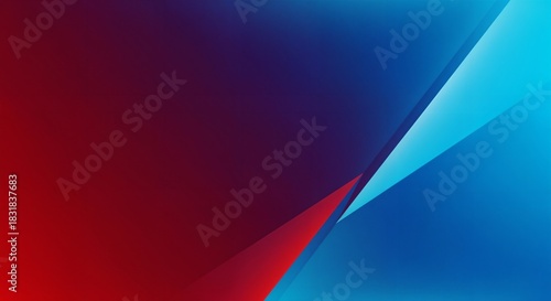 Blue and red minimalist abstract gradient background