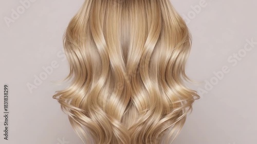 Blonde Wavy Hair Texture Background, Perfect for Hair Salons and Beauty Product Advertising