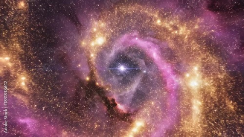Cosmic nebula swirl celestial space star formation galaxy
