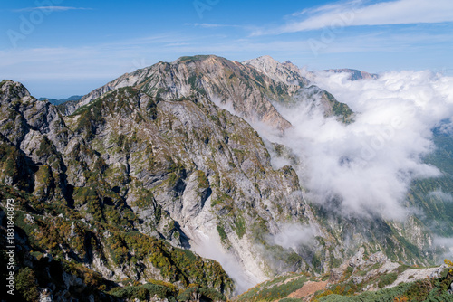 日本の山岳風景