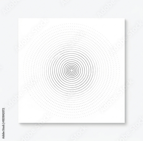 Abstract vector design with geometric shapes and colorful elements on a white artboard cover