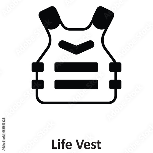 Life Vest Vector icon which can easily modify or edit