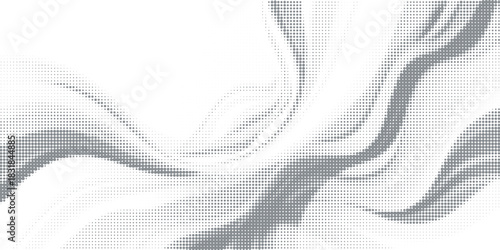 Abstract white and gray color background with halftone effect, dot pattern. Vector illustration.