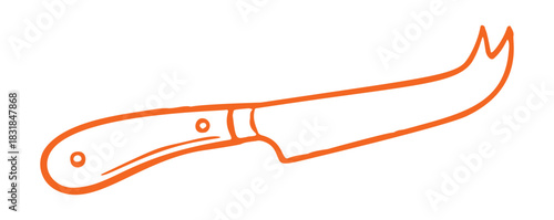 Mediterranean cheese knife doodle.