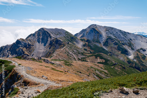 日本の山岳風景