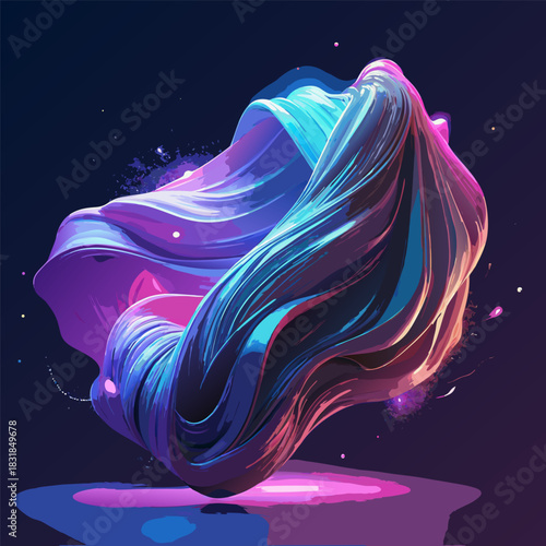 illustration of a magic wand with stars