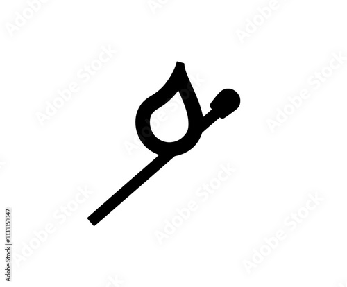 Ethereal Ember: Match Motion | Clean, isolated vector art for creative projects.