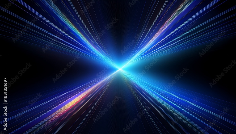 Obraz premium deep void prism overlay abstract background with a deep blue void and subtle hints of prism light use for dramatic space themed overlays on black or transparent