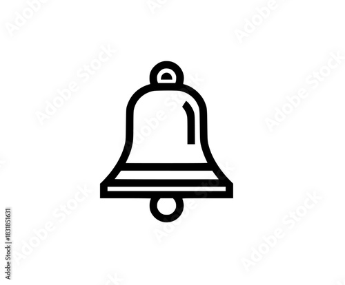 Elegant Silent Bell Serenity | Clean, isolated vector art for creative projects.