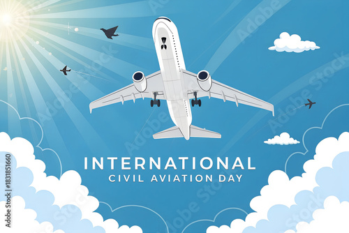 International Civil Aviation Day takes flight—celebrate global air travel with soaring jets and radiant skies on December 7. generative ai