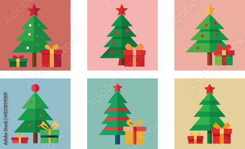  classic christmas scene with decorated tree spark