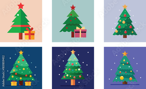 classic christmas scene with decorated tree spark