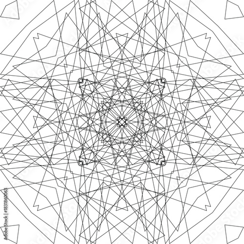 creative geometric pattern, ornament, modern art lines background, vector decoration