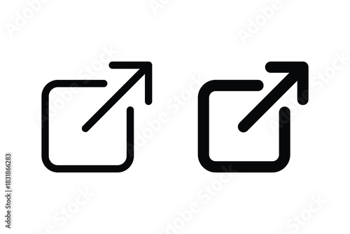External link icon. External link sign symbol vector illustration