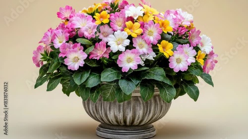 Wallpaper Mural Video A vase filled with colorful flowers sits atop a table, perfect for decorating or graphing Torontodigital.ca