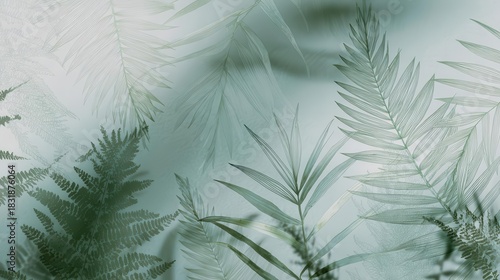 Elegant Green Fern Leaf Pattern for Modern Designs