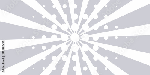 Ray sun light. Sunburst background. Radial circle line. Pattern starburst. Comic beam lines. Sun effect rays. Abstract firework. Concentration stripe. Cartoons lightning style. Vector illustration