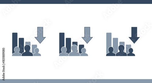 Employee Turnover and Workforce Decline Icon