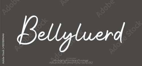 Modern abstract typography. Technology font style. Futuristic alphabet design. Vector illustration words