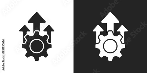 Effective Icon In Black And White Glyph Style