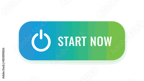 Vibrant start button for websites, apps, and presentations ready to drive engagement and conversions