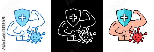 Strong Immunity multiple icon