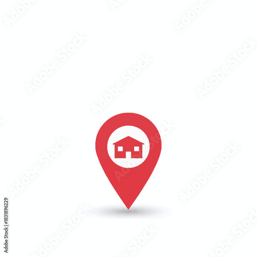 Hotel Location Pin Icon, map pointer icons