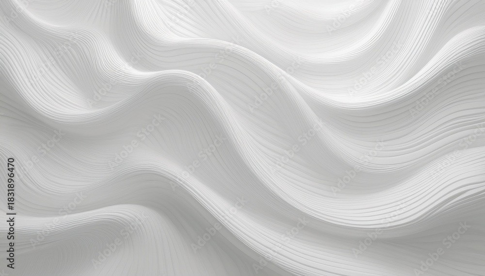 Fototapeta premium white elegant 3d texture waves curve backround