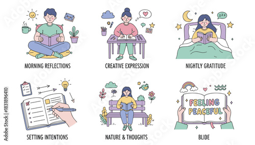 Daily journaling and reflection habits for selfcare mindfulness and personal development