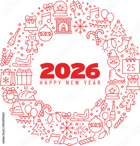 Celebrate a Joyful 2026 New Year Season with Festive Icons, Spreading Holiday Cheer and Creating Lasting Memories for a Happy and Prosperous Future